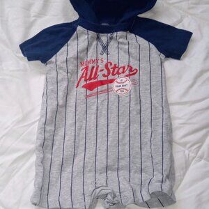 Mommy's All start Romper baseball ⚾ 12 month